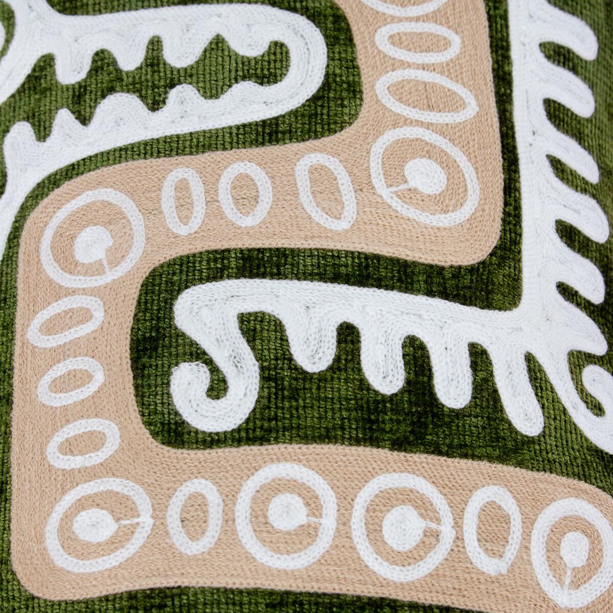 Dynasty Dragon Woven Chenille Filled Cushion – image 4