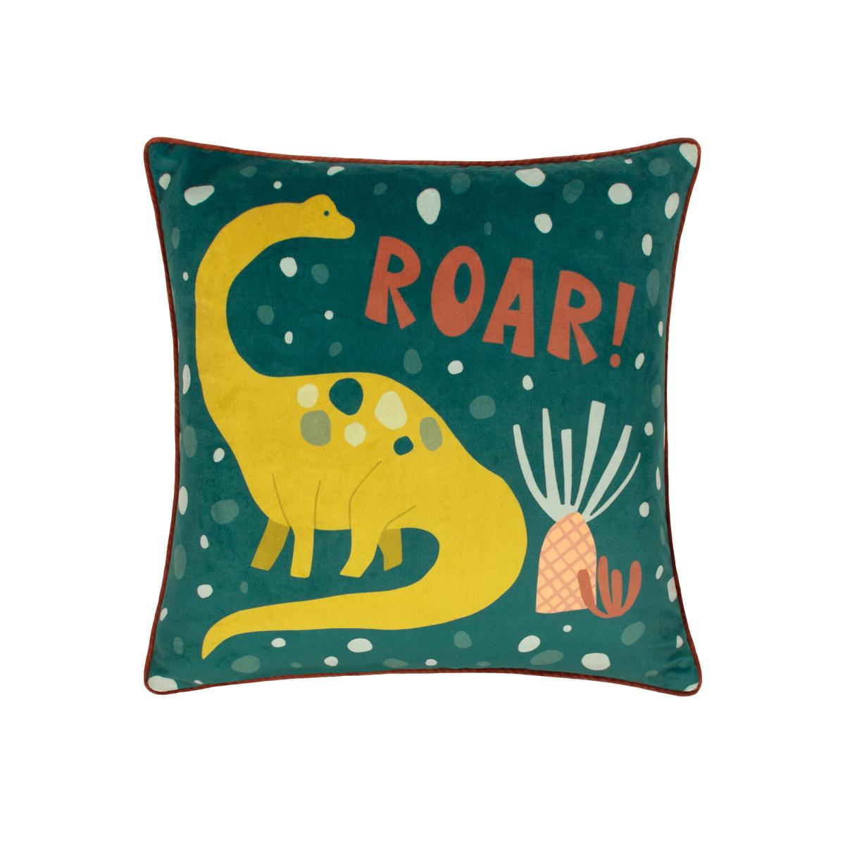 Roar Piped Velvet Cushion – image 1