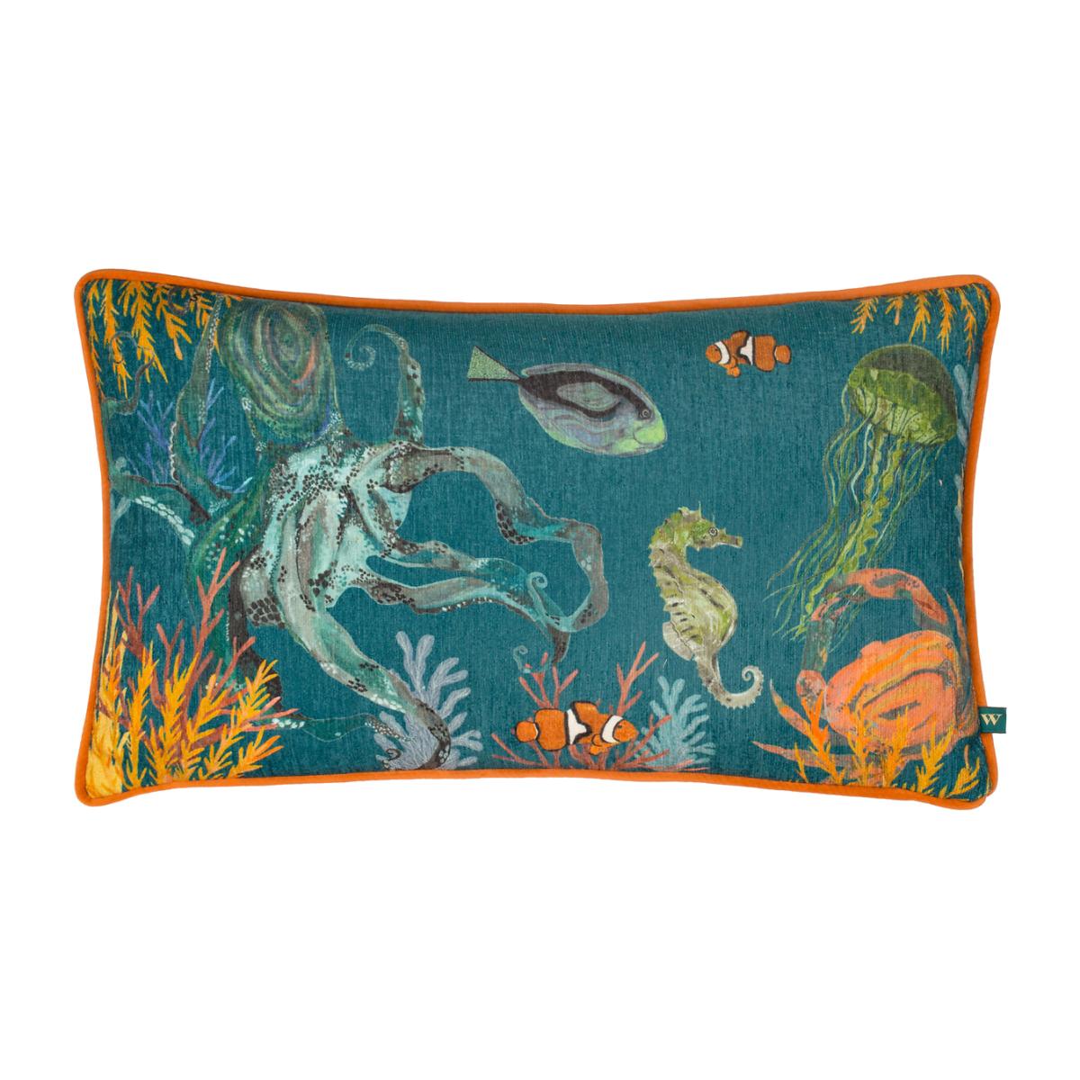 Abyss Sea Creatures Chenille Cushion – image 1