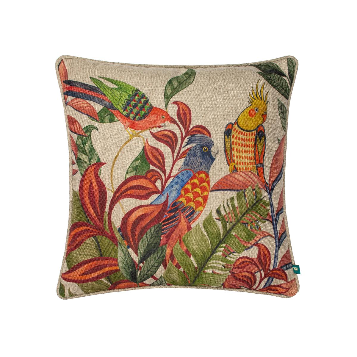 Akamba Parrot Scene Cushion – image 1