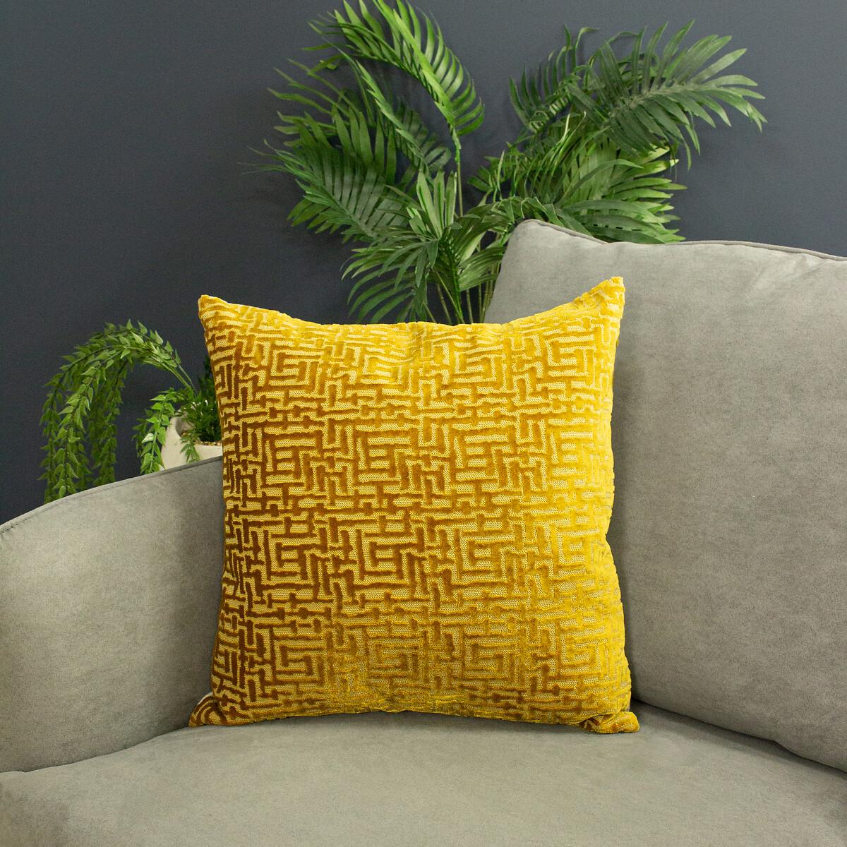 Delphi Velvet Jacquard Cushion – image 1