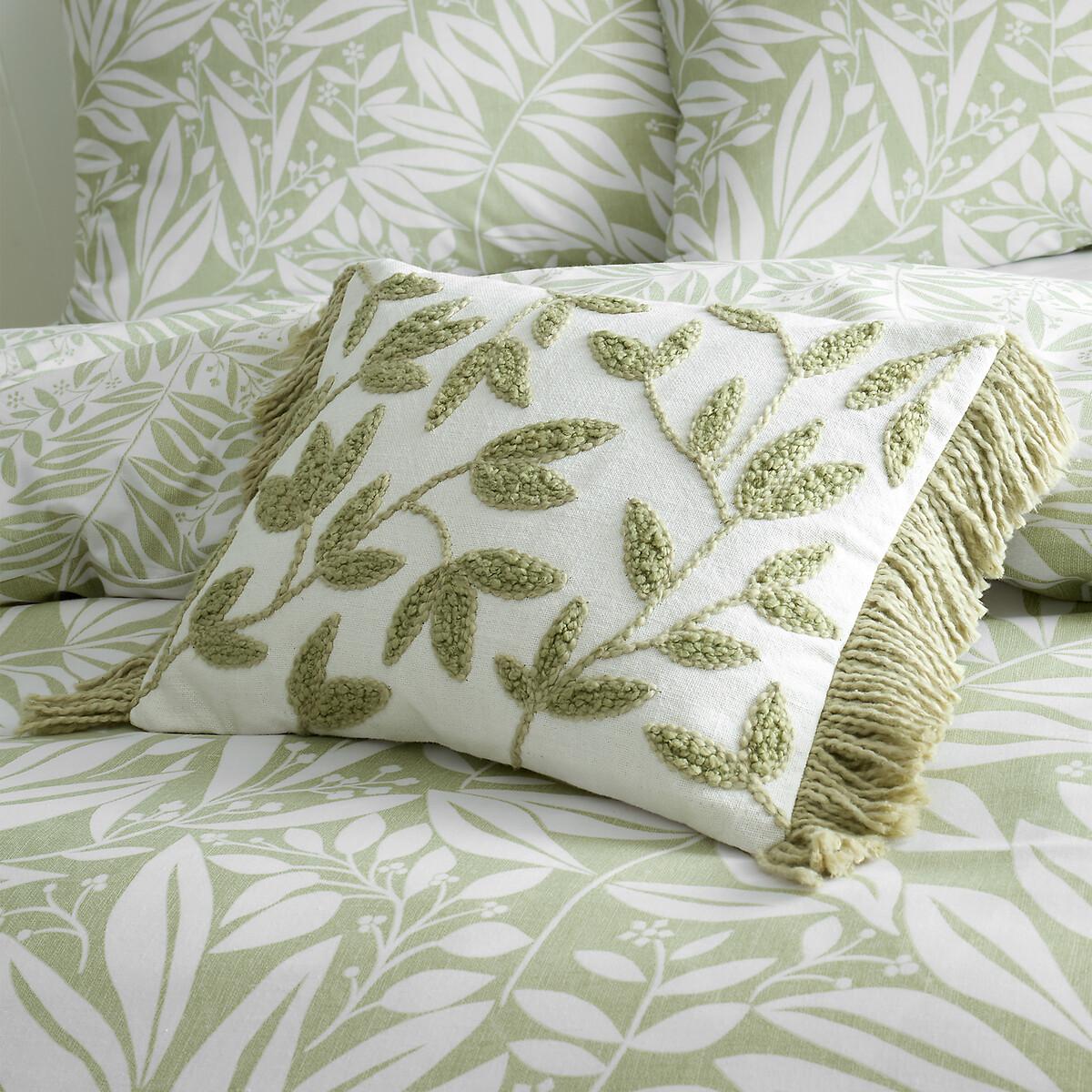 Tufted Sorrel Leaves Cotton Cushion – image 2