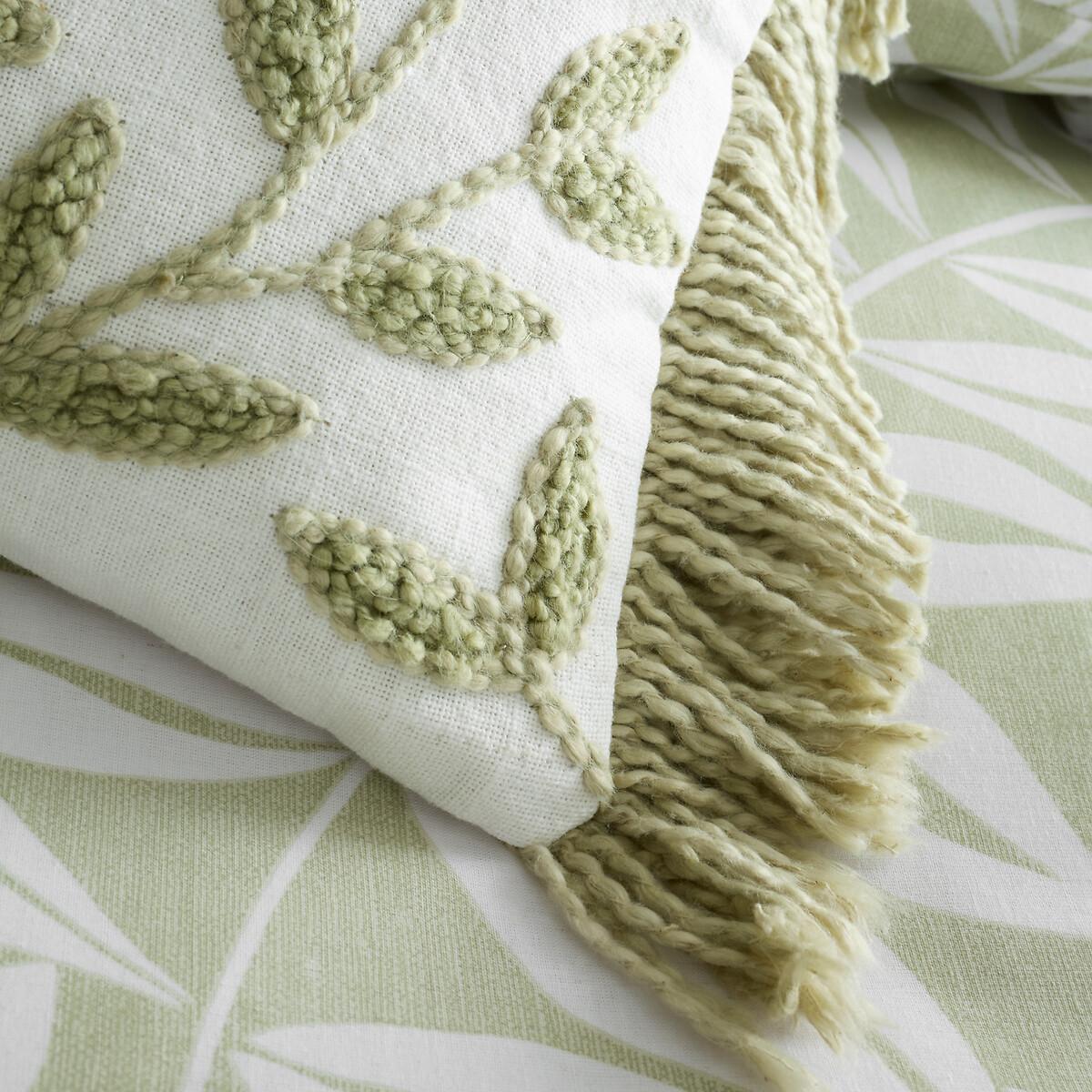 Tufted Sorrel Leaves Cotton Cushion – image 3