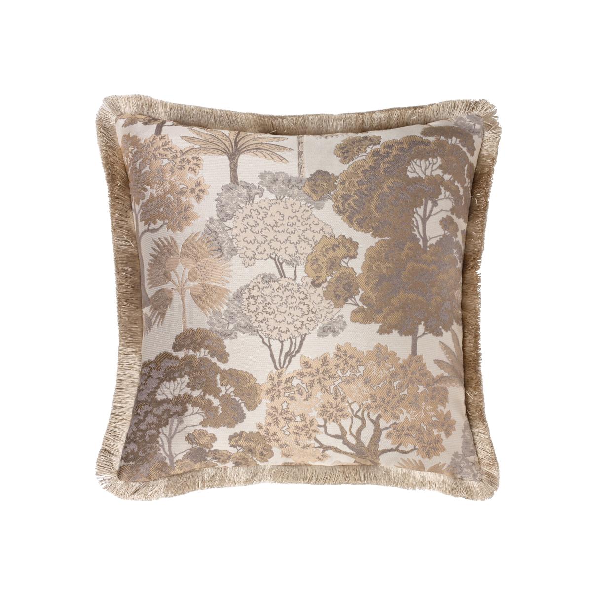 Woodlands Floral Jacquard Cushion – image 1