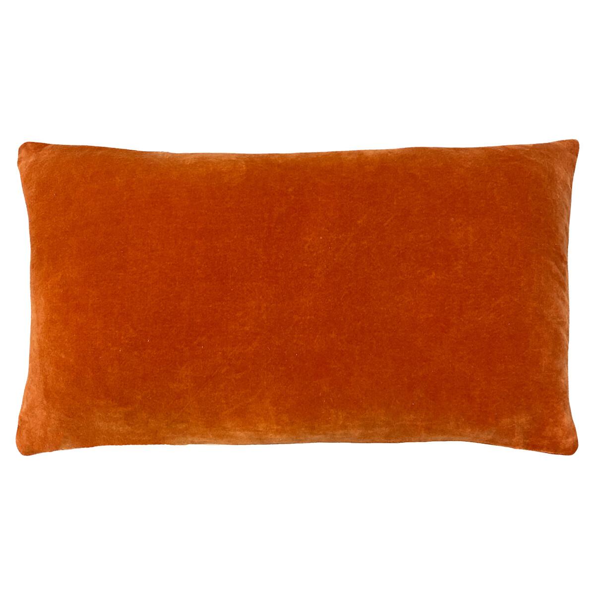 Mangata Pleated Velvet Rectangular Filled Cushion 30x60cm – image 2