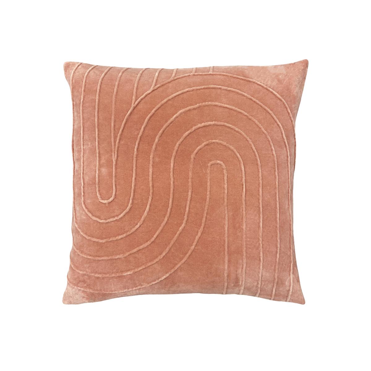 Mangata Pleated Velvet Filled Cushion 45x45cm – image 1