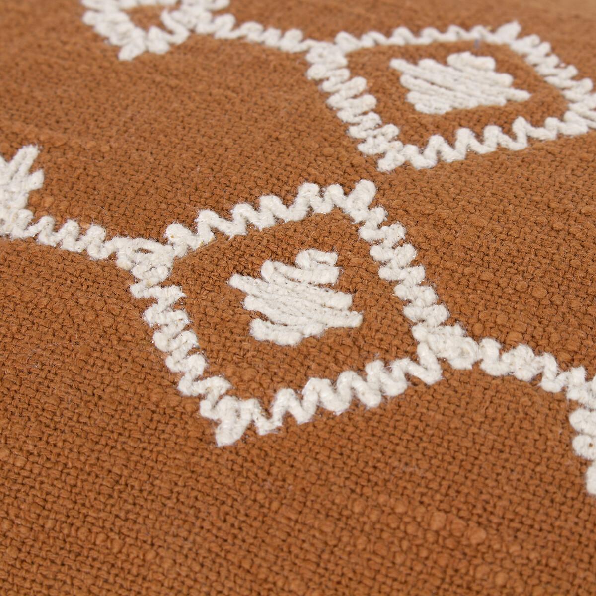 Folis Tasselled Embroidered Cushion – image 4