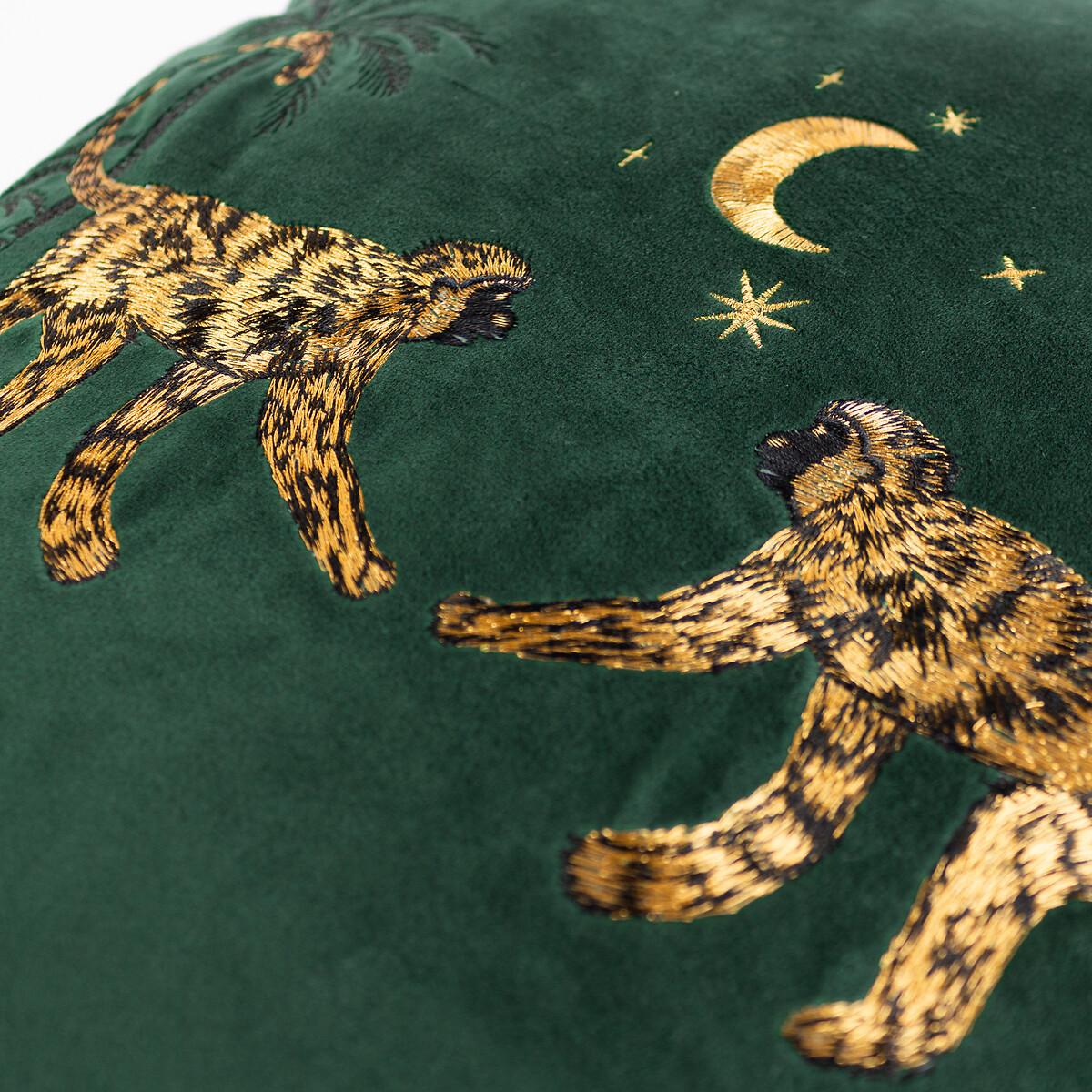 Dusk Leopard Embroidered Cushion – image 5