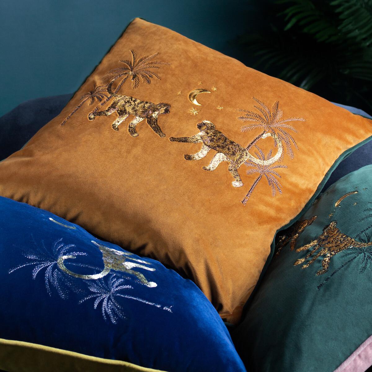 Dusk Leopard Embroidered Cushion – image 6