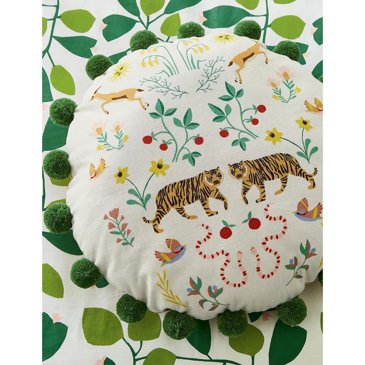 Scion Pure Cotton Rosehip Cushion - Leaf, Leaf – image 2