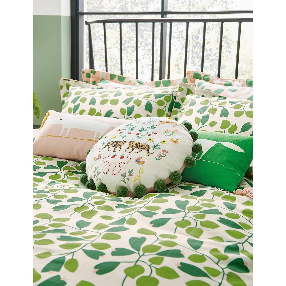 Scion Pure Cotton Rosehip Cushion - Leaf, Leaf – image 4