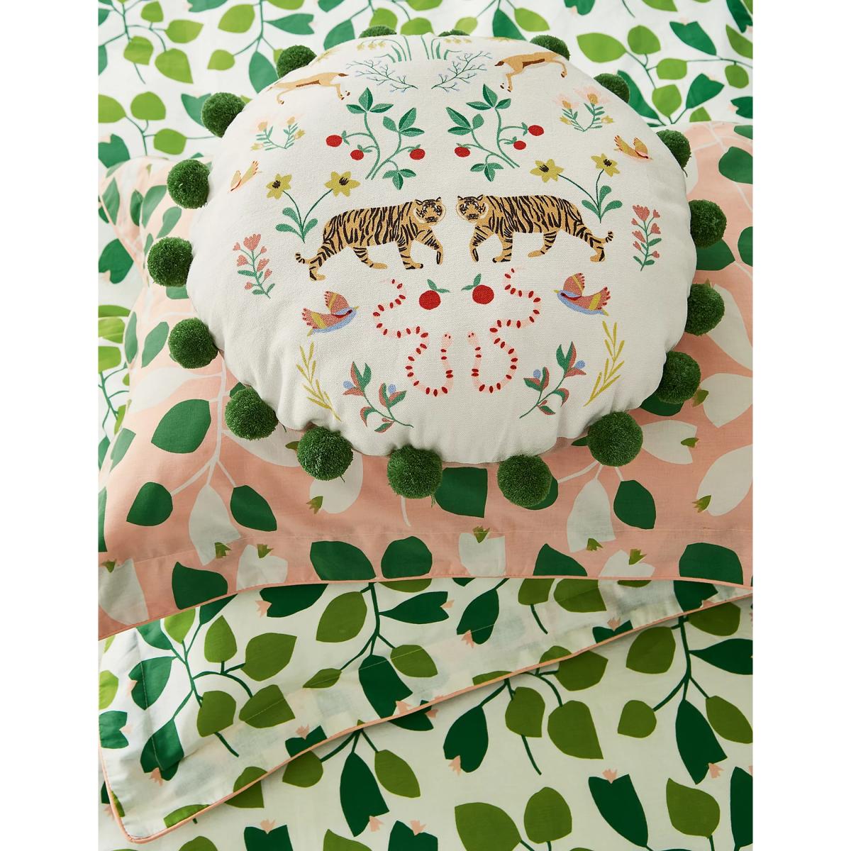 Scion Pure Cotton Rosehip Cushion - Leaf, Leaf – image 5