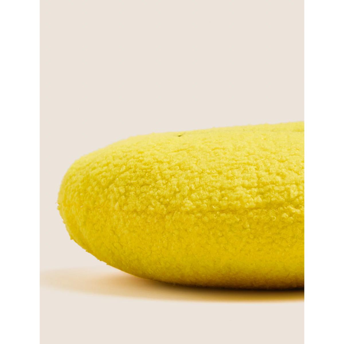 M&S SmileyWorld&reg; Embroidered Cushion - Yellow, Yellow – image 3