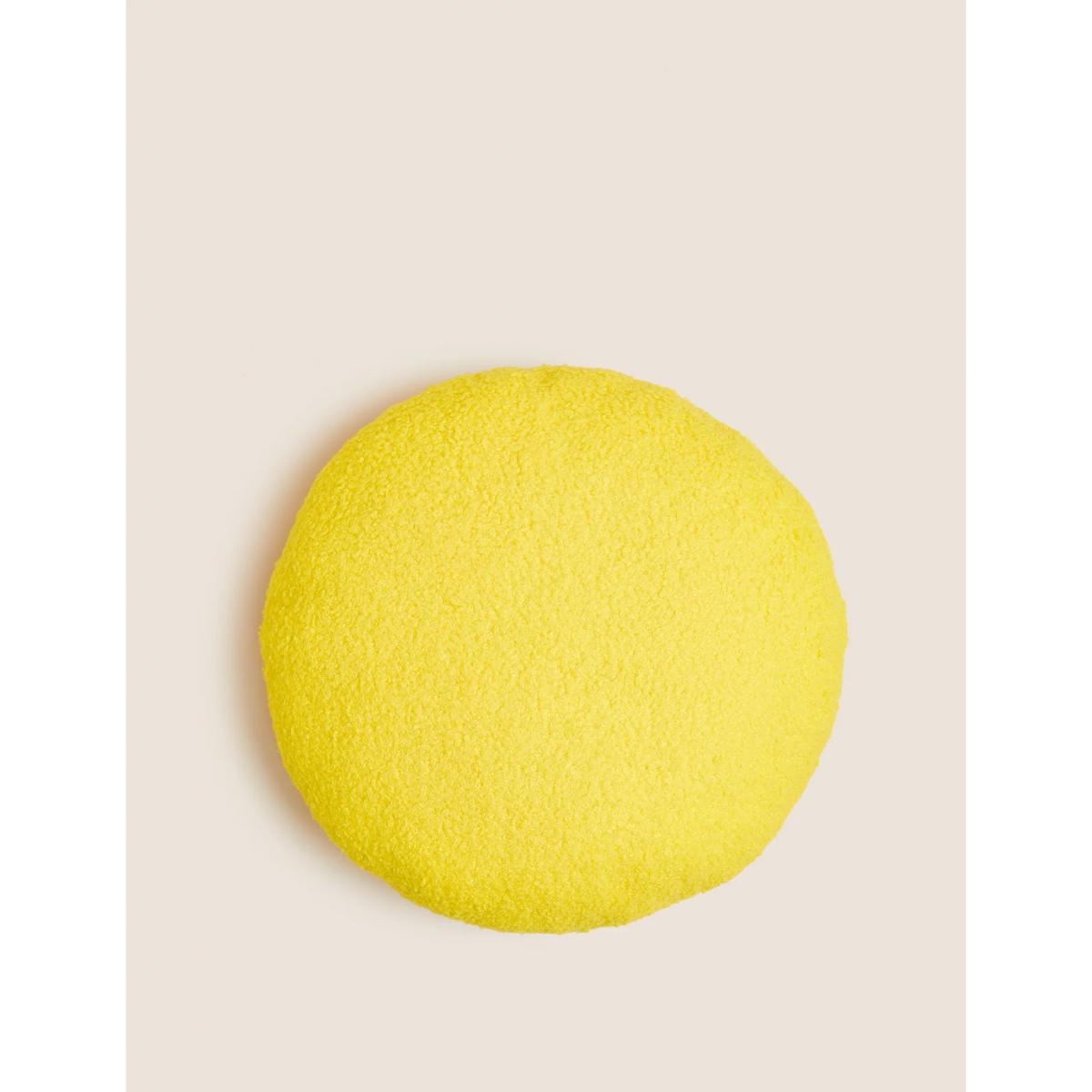 M&S SmileyWorld&reg; Embroidered Cushion - Yellow, Yellow – image 4