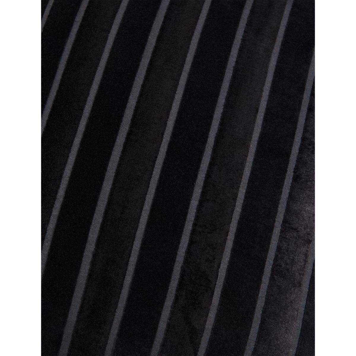 M&S Velvet Striped Cushion - Grey Mix, Grey Mix – image 4