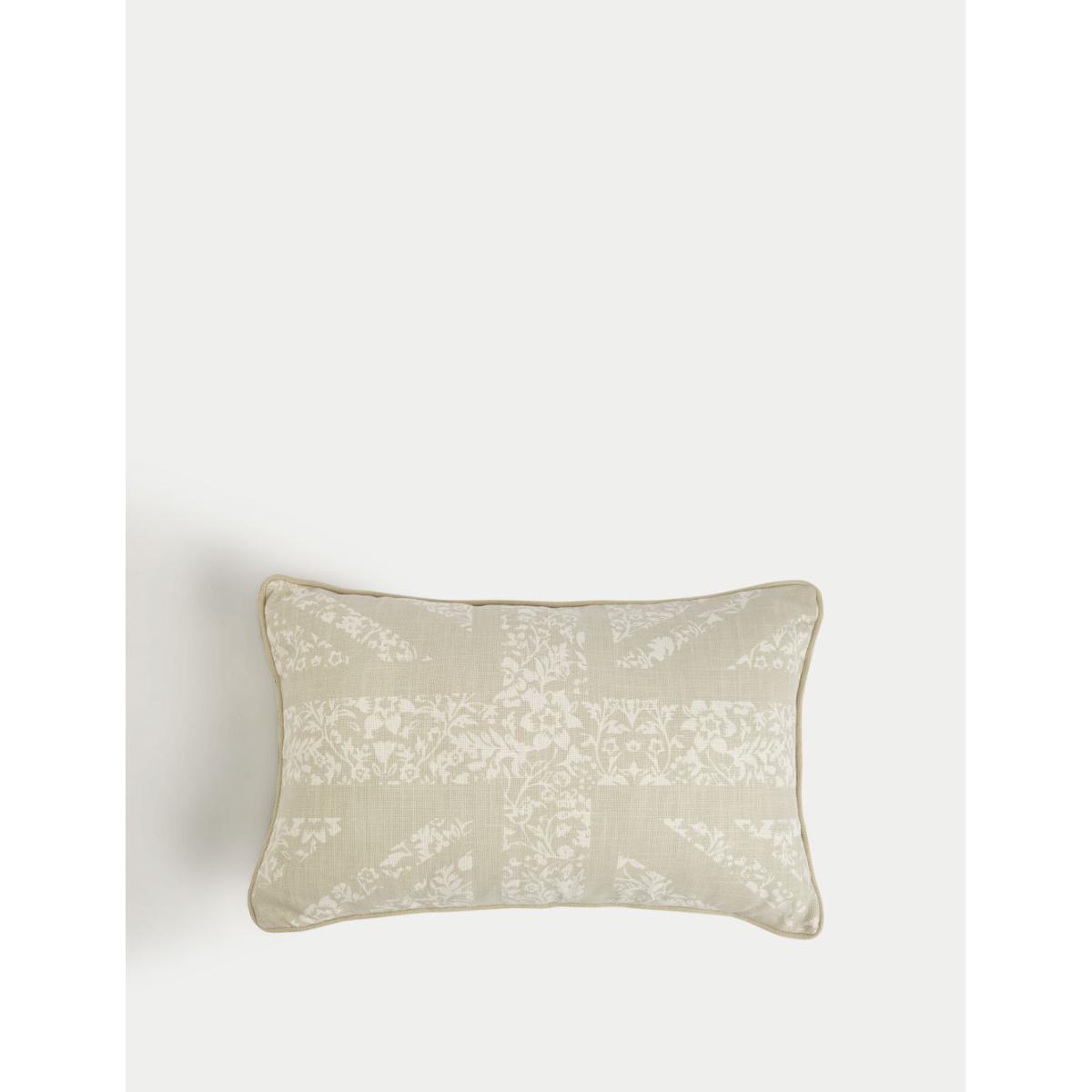 M&S Pure Cotton Union Jack Bolster Cushion - Navy Mix, Navy Mix,Natural Mix – image 4