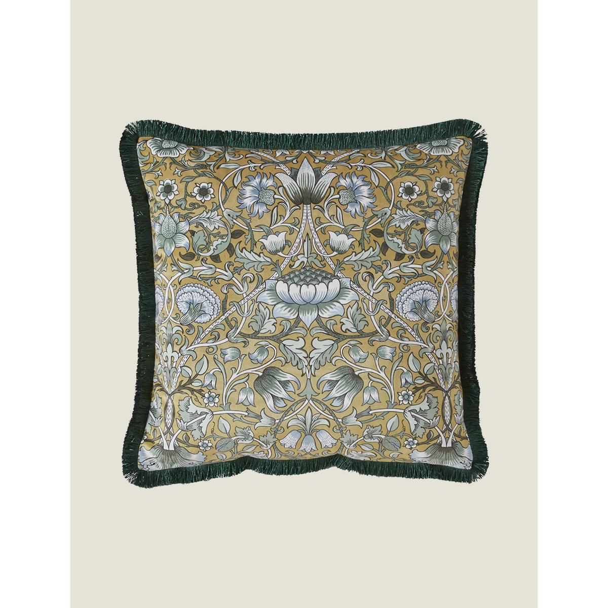 William Morris At Home Lodden Cushion - Olive, Olive – image 4