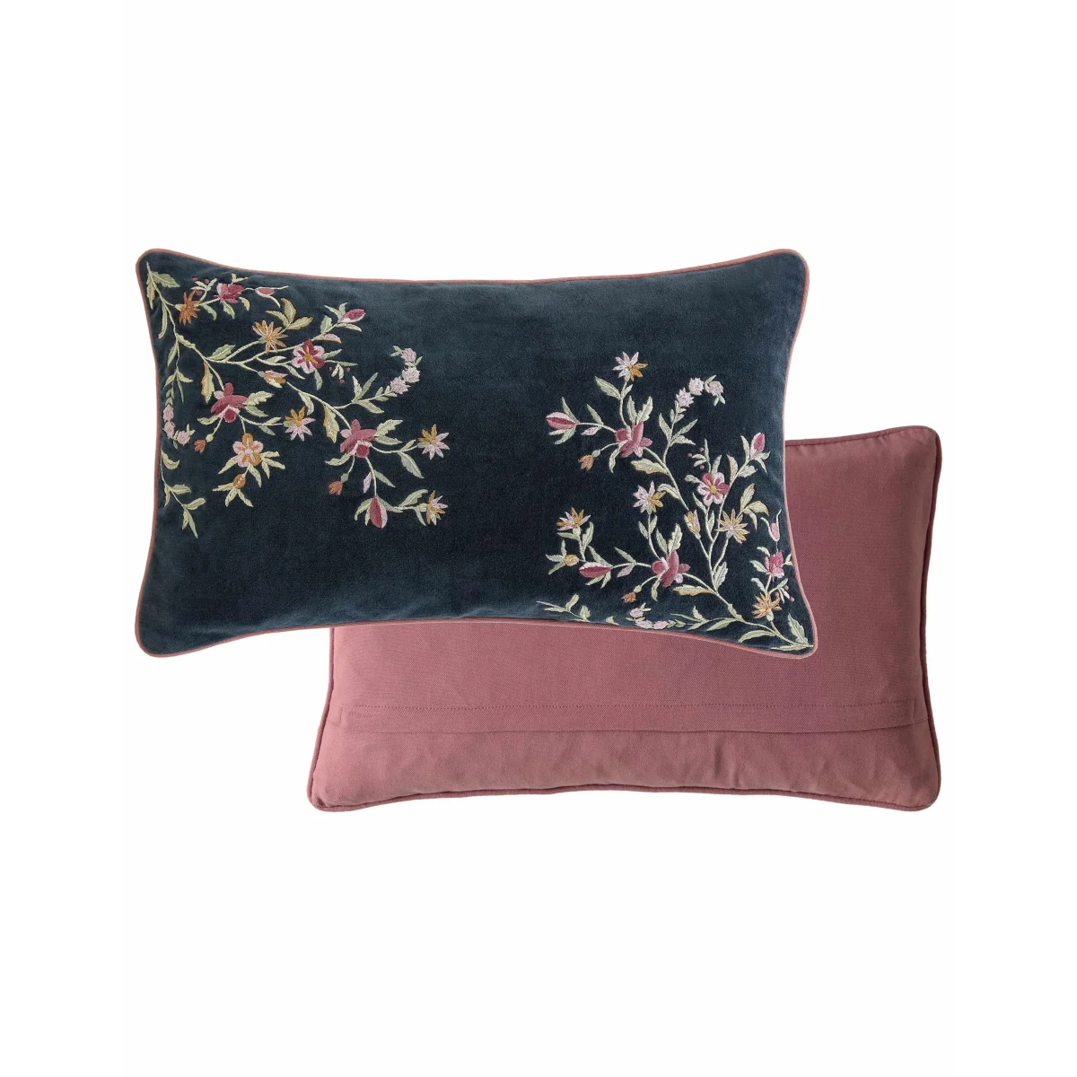Historic Royal Palaces Velvet Royal Court Embroidery Cushion Multi – image 2