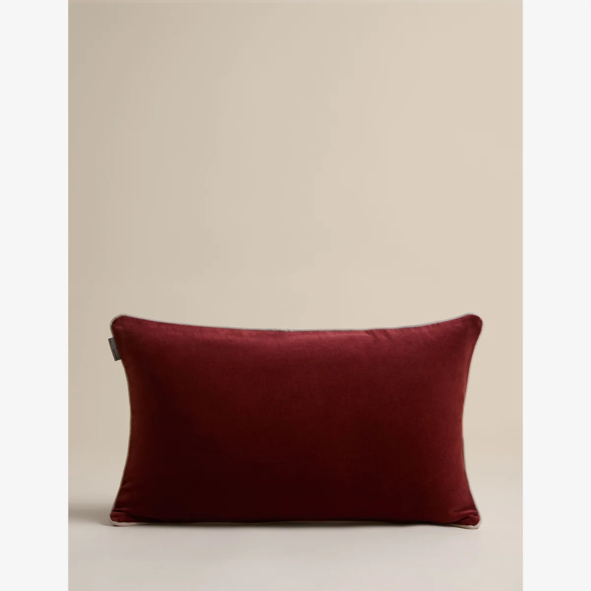M&S X Kelly Hoppen Pure Cotton Piped Bolster Cushion Red Mix – image 1