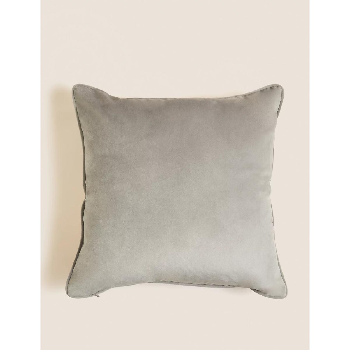 M&S Bird Floral Embellished Cushion - Green Mix, Green Mix – image 6