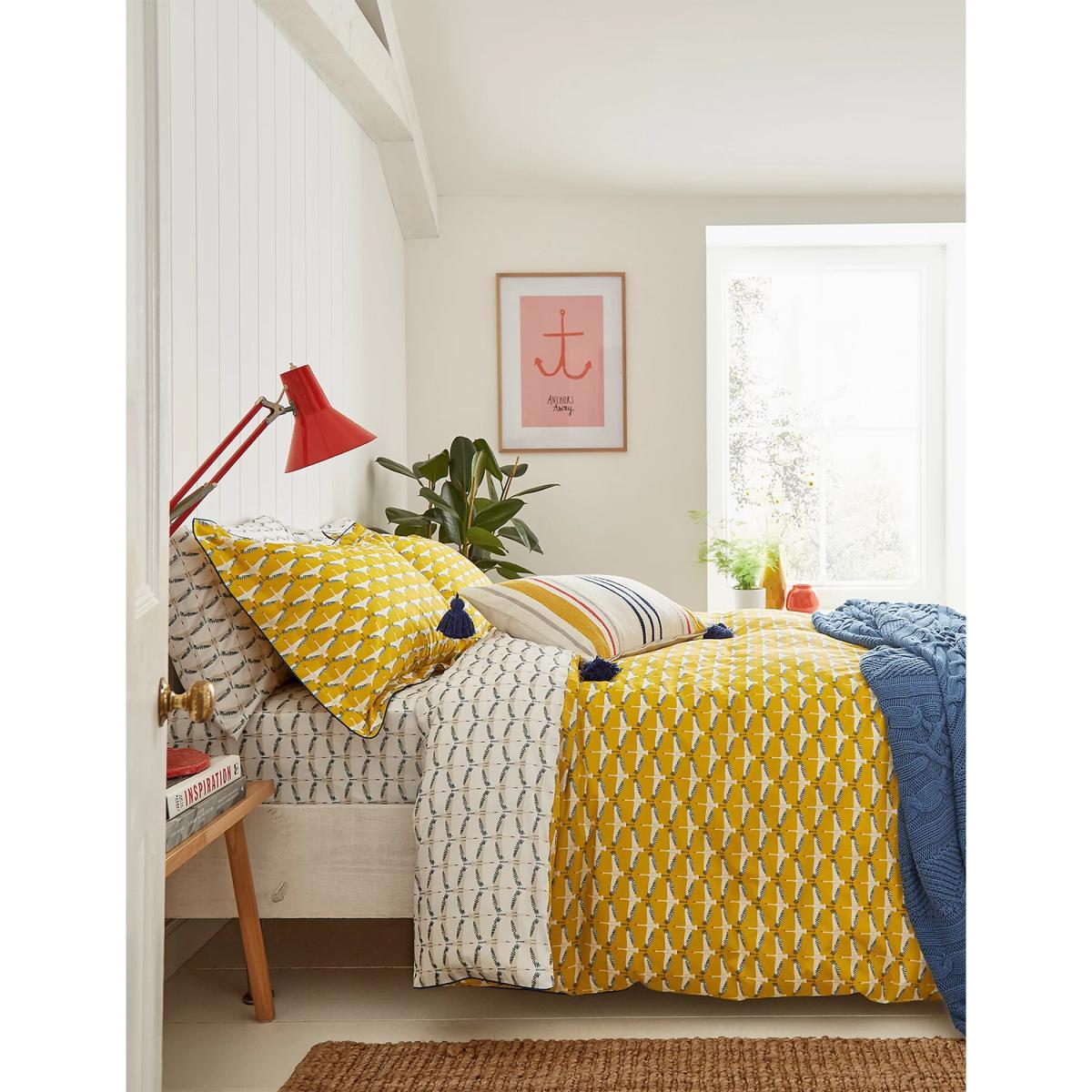 M&S Joules Pure Cotton Heron Stripe Bolster Cushion - Charcoal, Charcoal – image 4