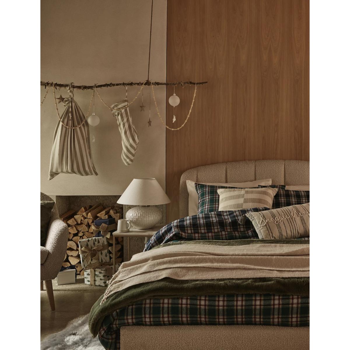 M&S Pure Cotton Snuggle Season Bolster Cushion - Natural Mix, Natural Mix – image 6