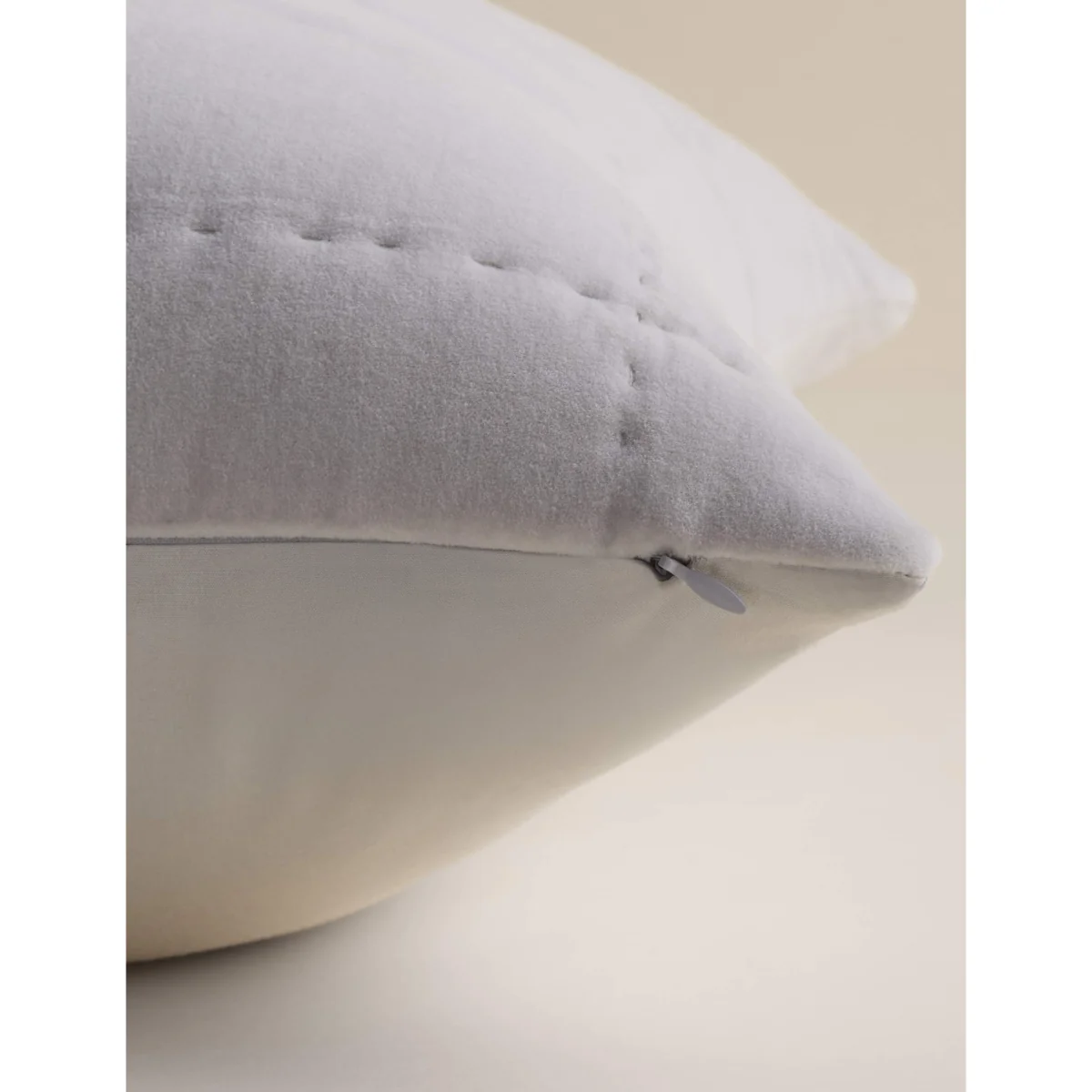 M&S Pure Cotton Velvet Quilted Cushion Khaki – image 5