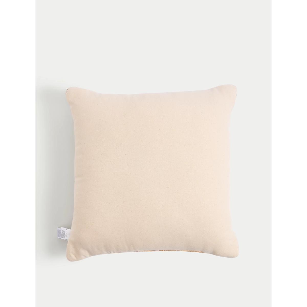 M&S Jute Embroidered Outdoor Cushion - Natural Mix, Natural Mix – image 3