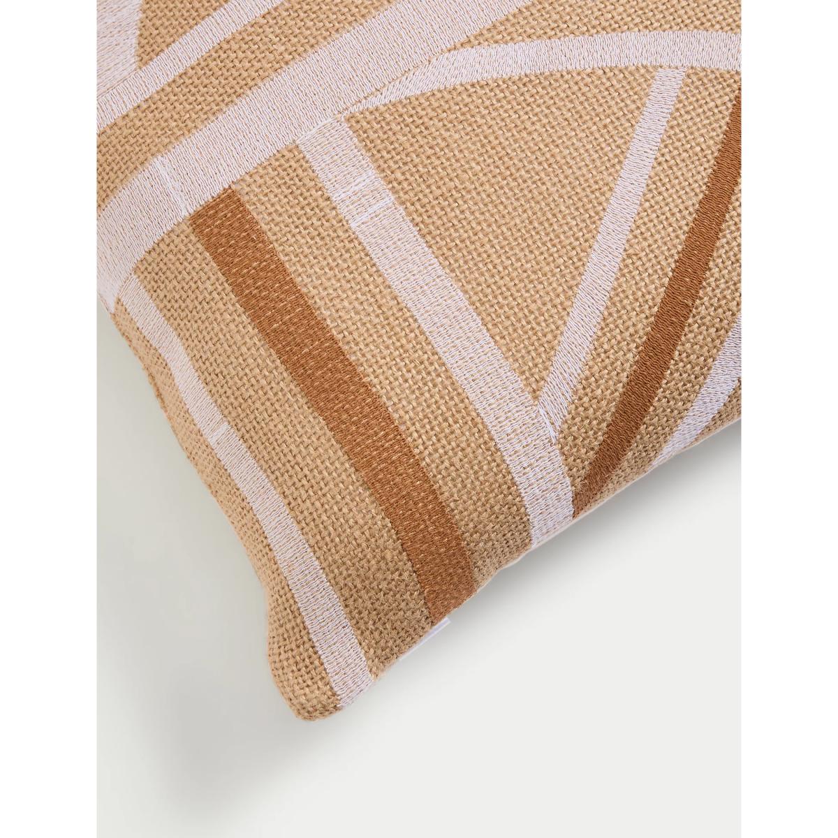 M&S Jute Embroidered Outdoor Cushion - Natural Mix, Natural Mix – image 4