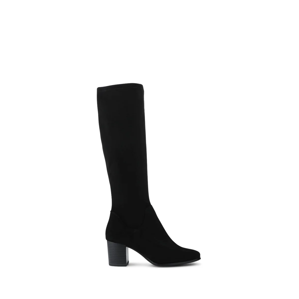 Jones Bootmaker Cushioned Zip Up Block Heel Knee High Boots Black – image 2