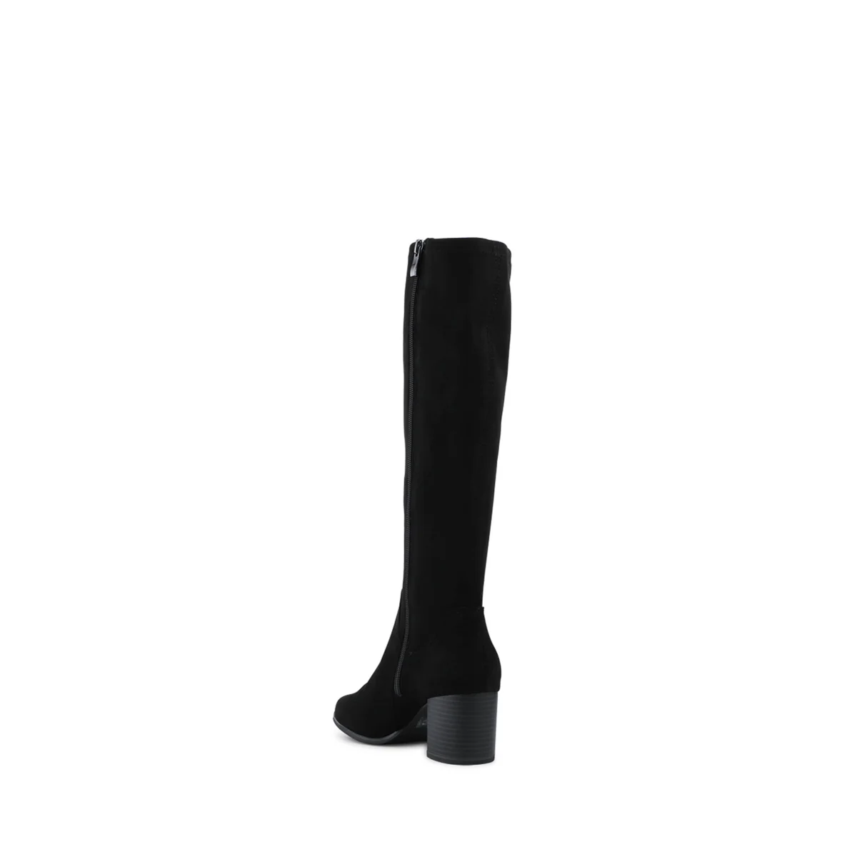 Jones Bootmaker Cushioned Zip Up Block Heel Knee High Boots Black – image 4