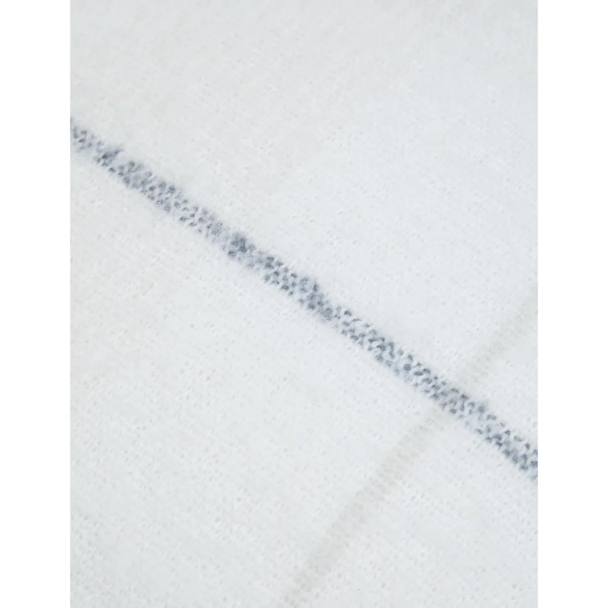 M&S Faux Mohair Checked Cushion - Cream Mix, Cream Mix – image 2