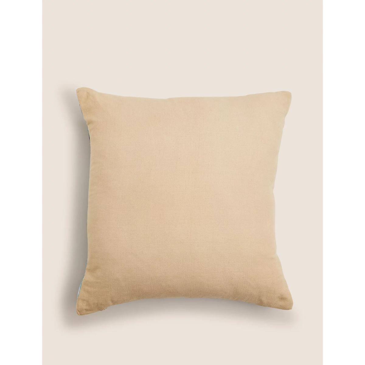 M&S Cotton Linen Abstract Watercolour Cushion - Multi, Multi – image 3