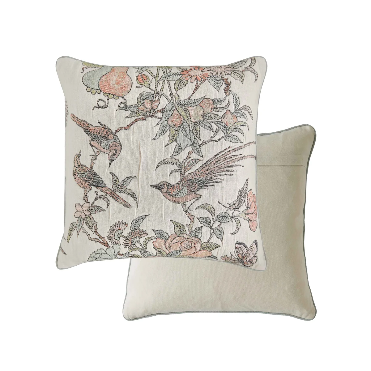 Historic Royal Palaces Pure Cotton Hampton Jacquard Cushion Multi – image 2