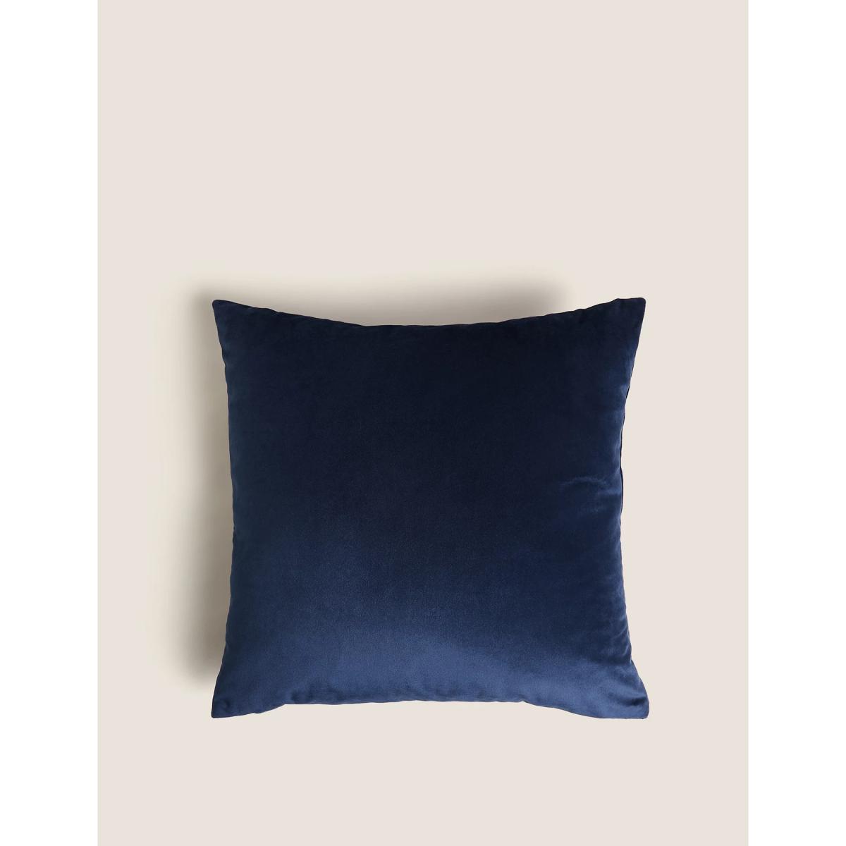 M&S  Velvet Embroidered Corgi Jubilee Cushion - Navy, Navy – image 4