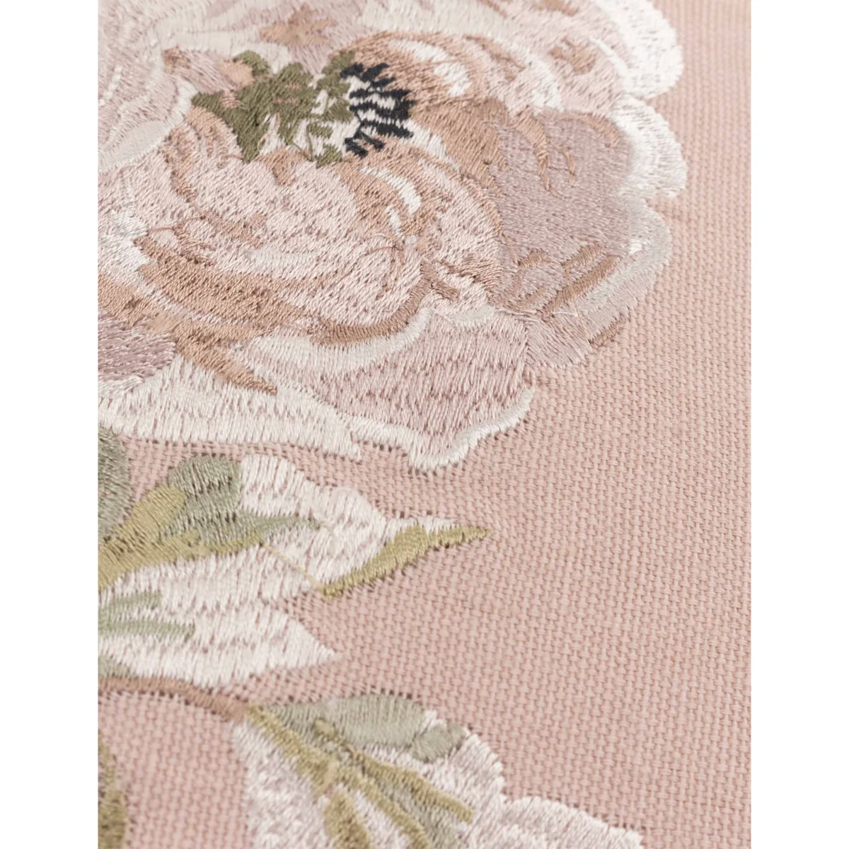 Sanderson Pure Cotton Adele Floral Embroidered Cushion Pink Mix – image 3