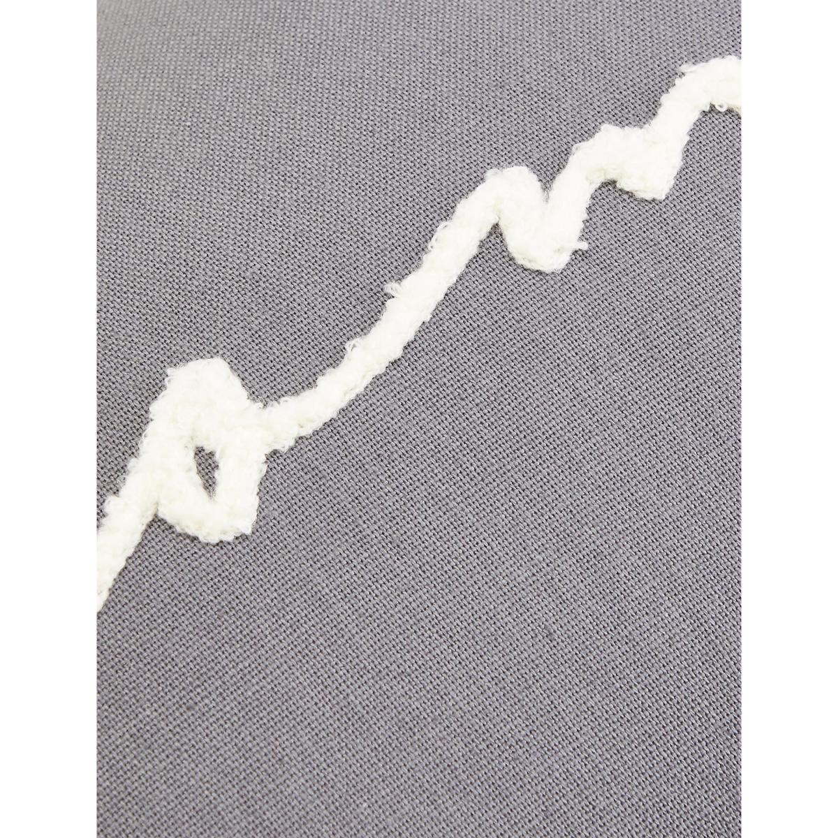 M&S Cotton Home Slogan Small Bolster Cushion - Grey, Grey – image 3