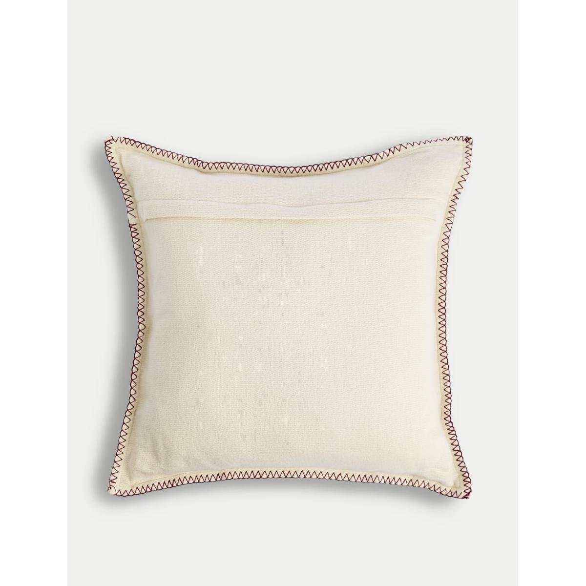 M&S Pure Cotton Bird Jacquard Cushion - Cream Mix, Cream Mix – image 3