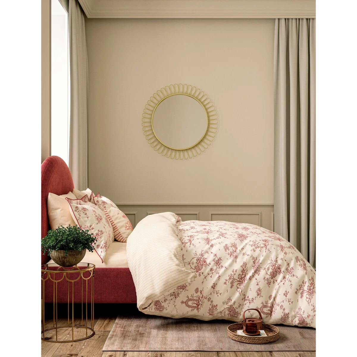 V&A Pure Cotton Velvet Chikan Cushion Cream Mix – image 5