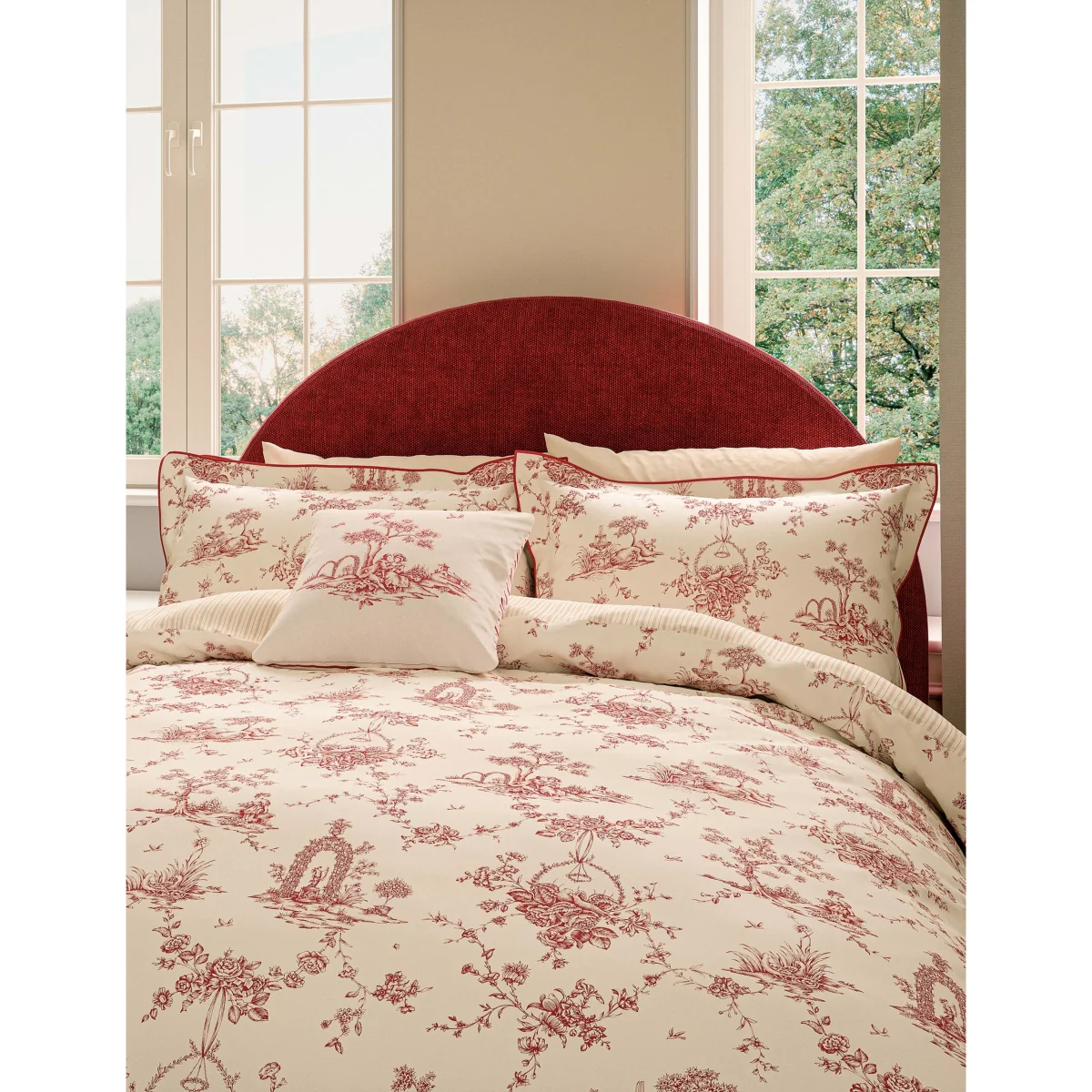 V&A Pure Cotton Velvet Chikan Cushion Cream Mix – image 6