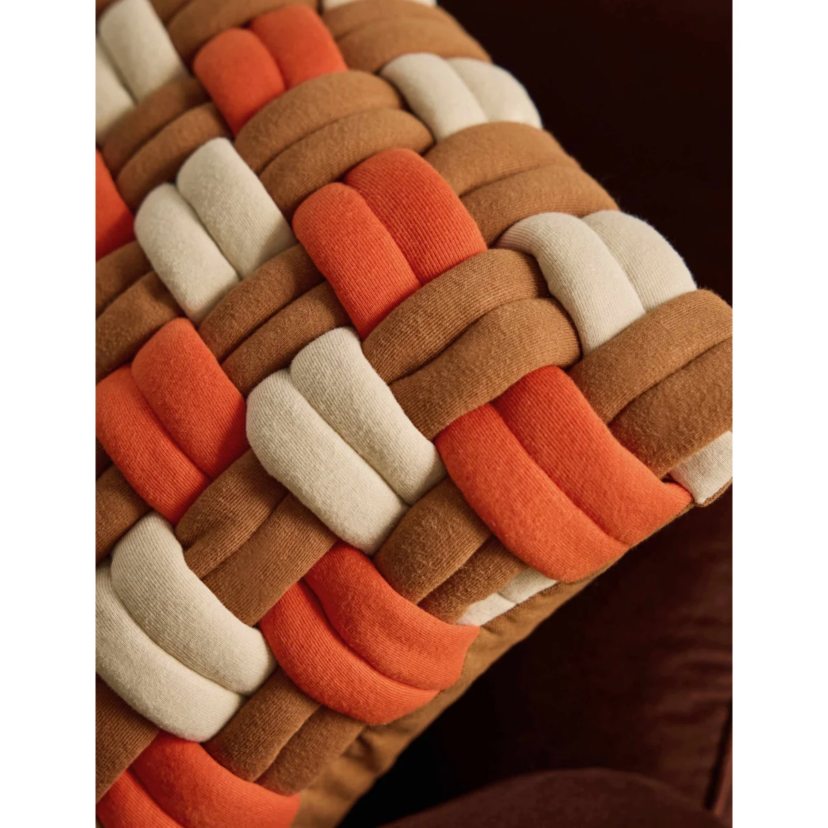 MADE Pure Cotton Morven Cushion Camel Mix – image 4
