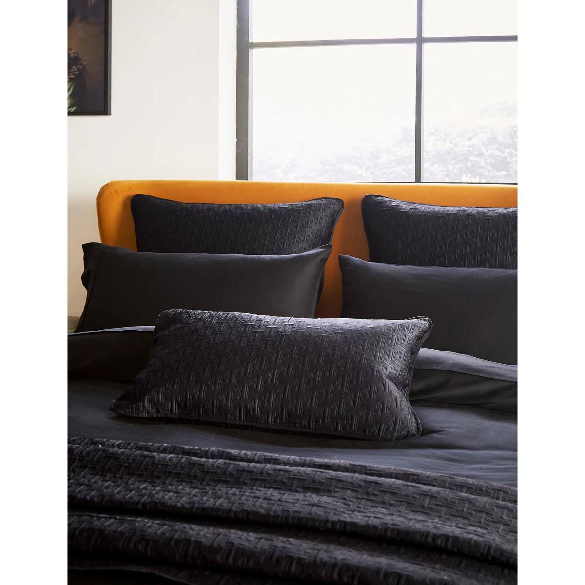 Ted Baker T Quilted Bolster Cushion - Forest Green, Forest Green,Black – image 2