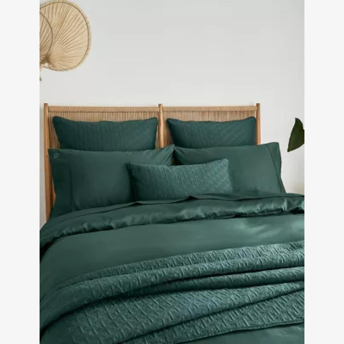 Ted Baker T Quilted Bolster Cushion - Forest Green, Forest Green,Black – image 1
