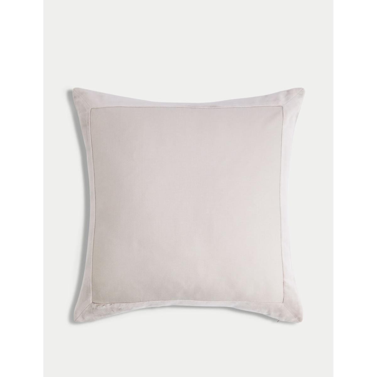 M&S X Kelly Hoppen Contrast Edge Cushion - Taupe, Taupe – image 2