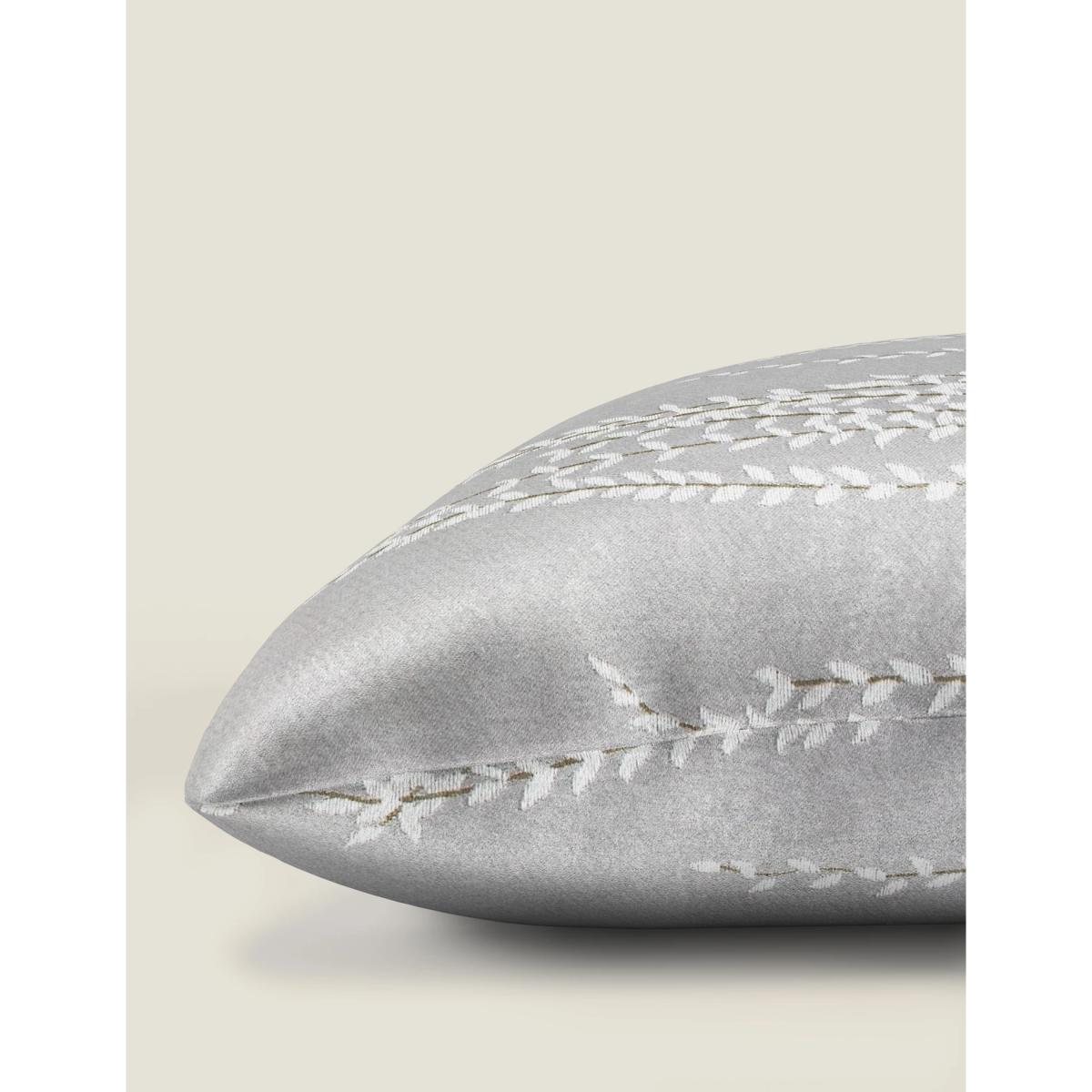 M&S Floral Print Jacquard Cushion - Silver, Silver – image 2