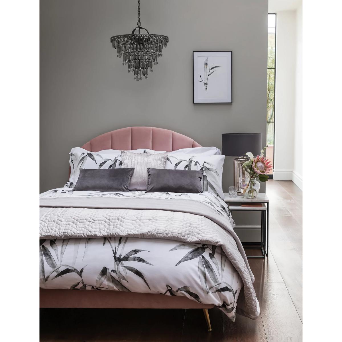 M&S Floral Print Jacquard Cushion - Silver, Silver – image 5