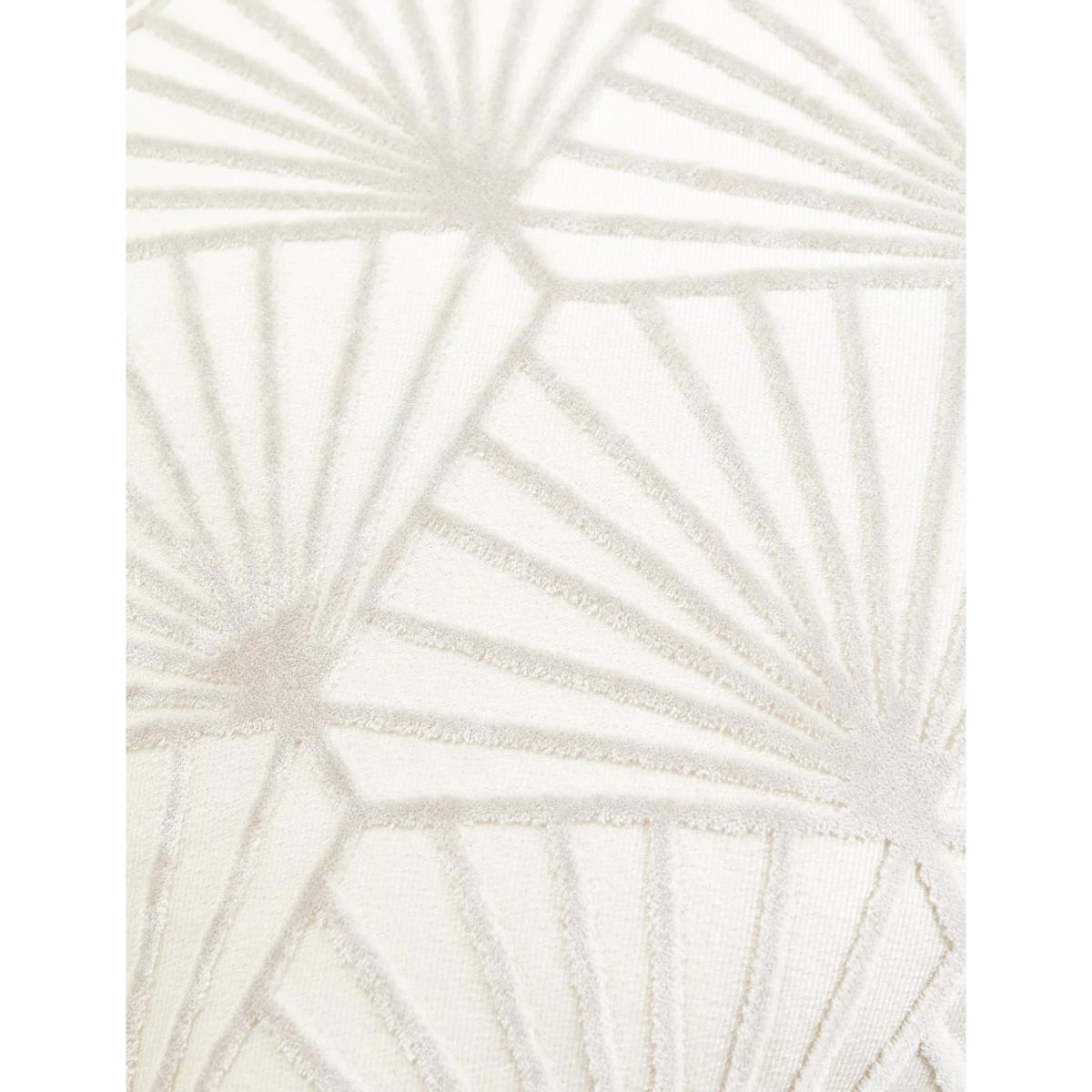 M&S Cut Velvet Art Deco Cushion - Silver Grey, Silver Grey – image 3