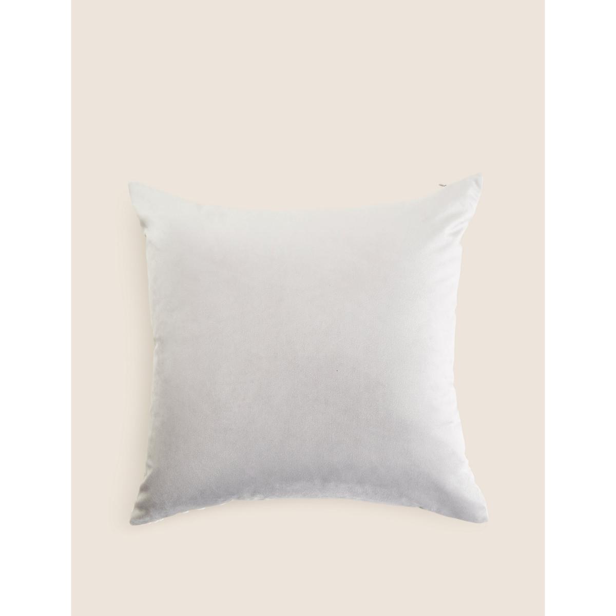 M&S Cut Velvet Art Deco Cushion - Silver Grey, Silver Grey – image 5