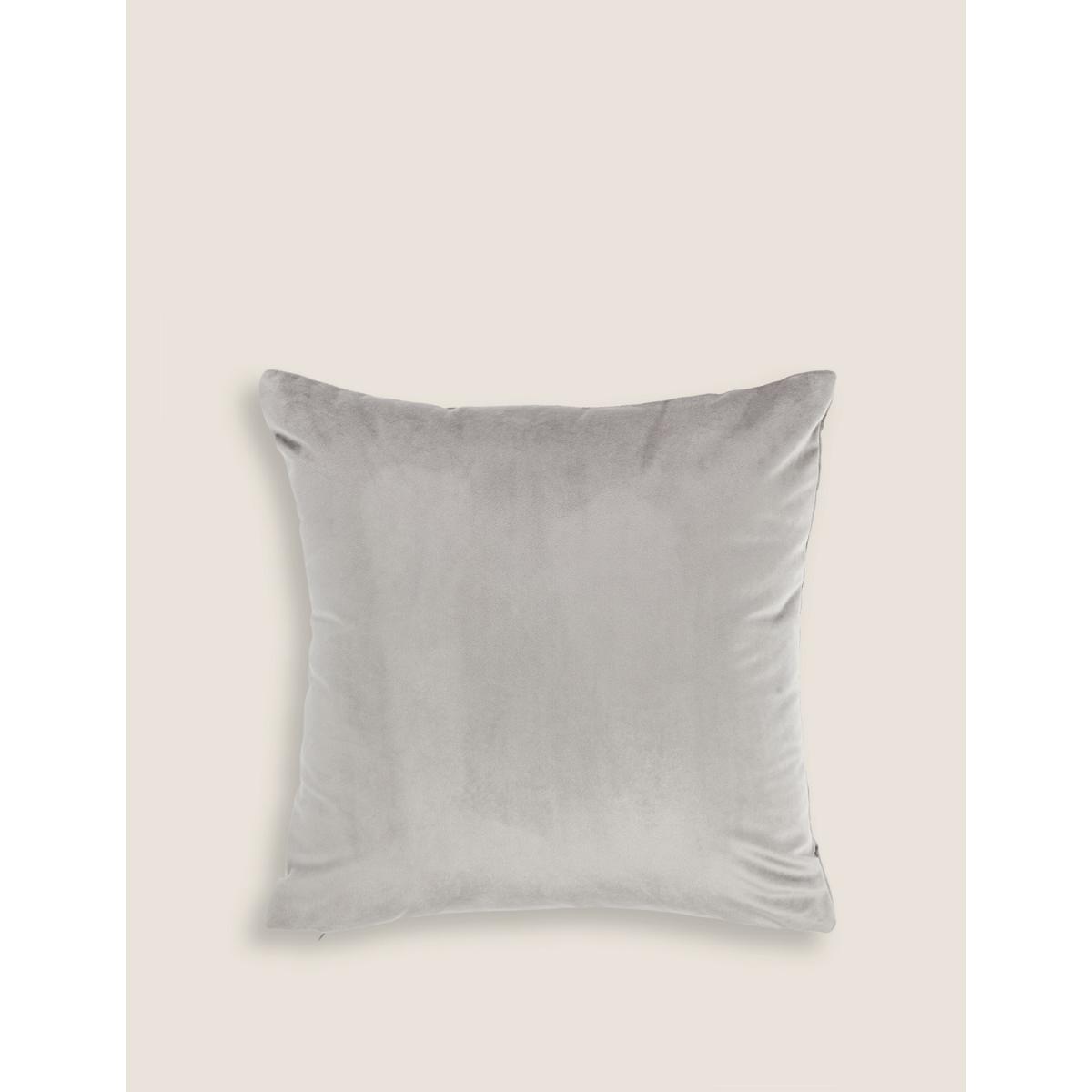 M&S Velvet Butterfly Embroidered Cushion - Silver Grey, Silver Grey,Blush,Ochre – image 5