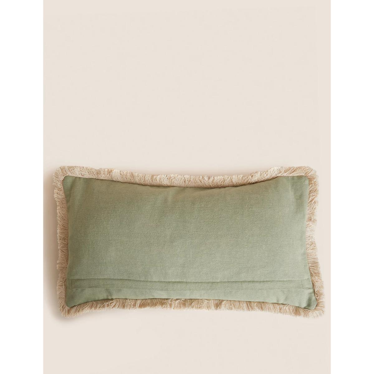 M&S X Fired Earth Acapulco Mendoza Bolster Cushion - Weald Green, Weald Green – image 8